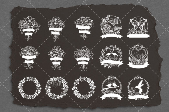 15 Variant Floral SVGs for Crafts and Graphics