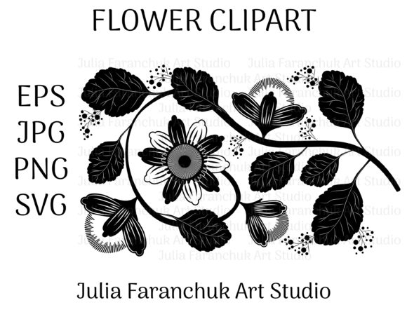 Black and White Flowers Embroidery Review