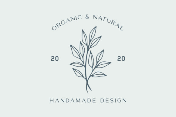 Elegant Hand Drawn Floral Logo Premium V for Logos and Graphics
