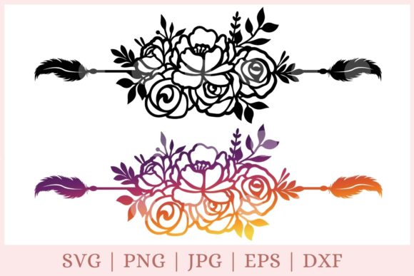 Floral Boarder, Text Divider - A Versatile Graphic Design Asset