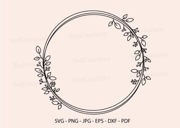 Floral Frame SVG for Crafts and Graphics