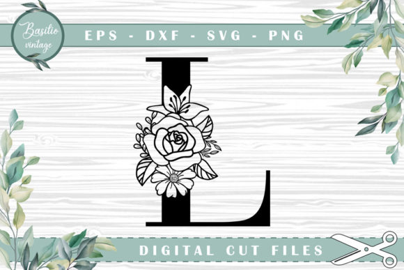 Floral Letter L Alphabet Cutting Files Review