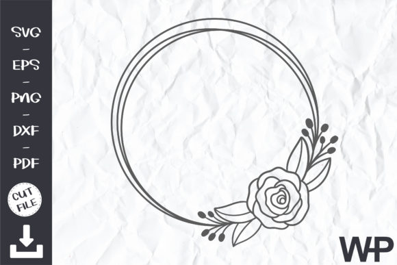 Floral Wreath SVG for Crafts and Graphics