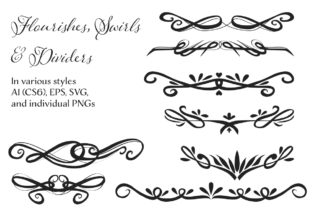 Flourishes, Swirls, and Dividers: A Graphic Design Asset for Local Branding