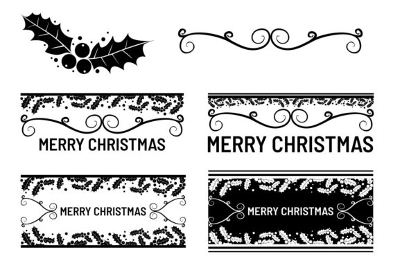 Hand Drawn Christmas Sticker Cutout for Branding and Packaging