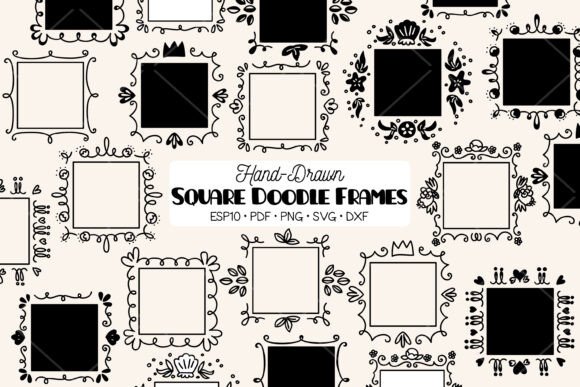 Square Frame Border Wreath: A Versatile Graphic Design Asset
